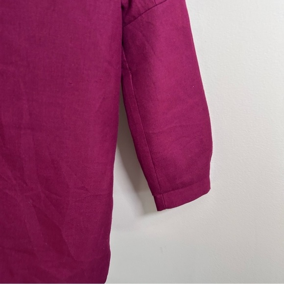 RW& Co Wool Coat Hooded w/ Extra Large Hood Witchy Cloak Style Fuchsia Small - Picture 4 of 10